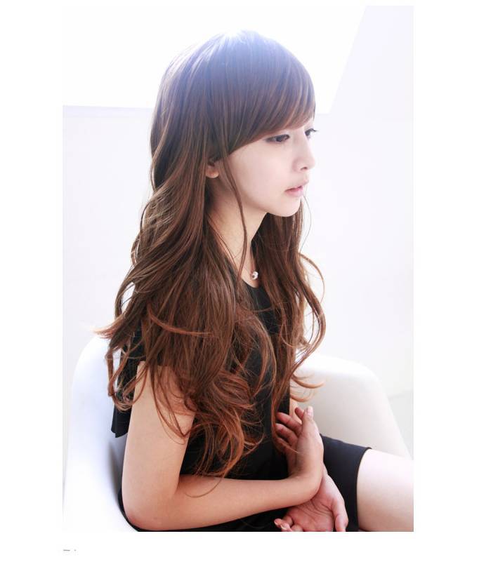 rambut panjang keriting palsu